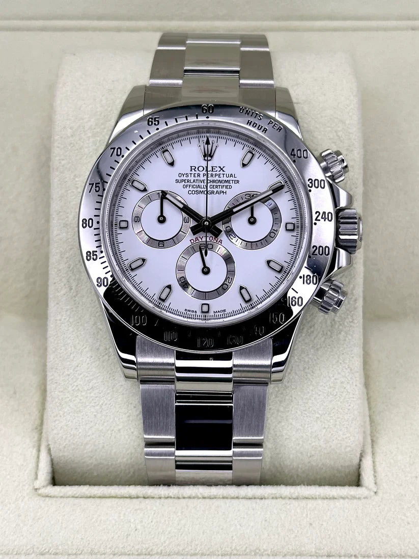 RLX Daytona White Dial Stainless steel Mens Watch