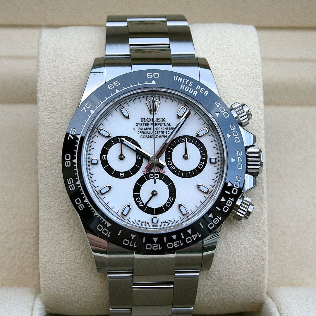 RLX Daytona 40mm Stainless Steel Panda Dial