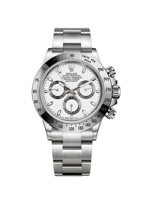 RLX Daytona White Dial Stainless steel Mens Watch