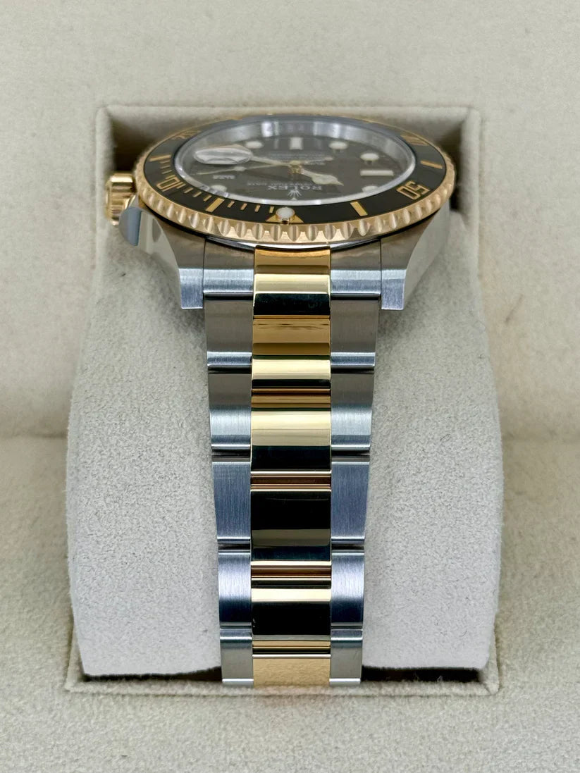 RLX Submariner 41mm Two-Tone Yellow Gold Black Dial Black Bezel