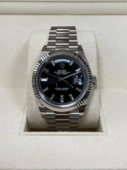 RLX Day-Date 40mm Black Diamonds