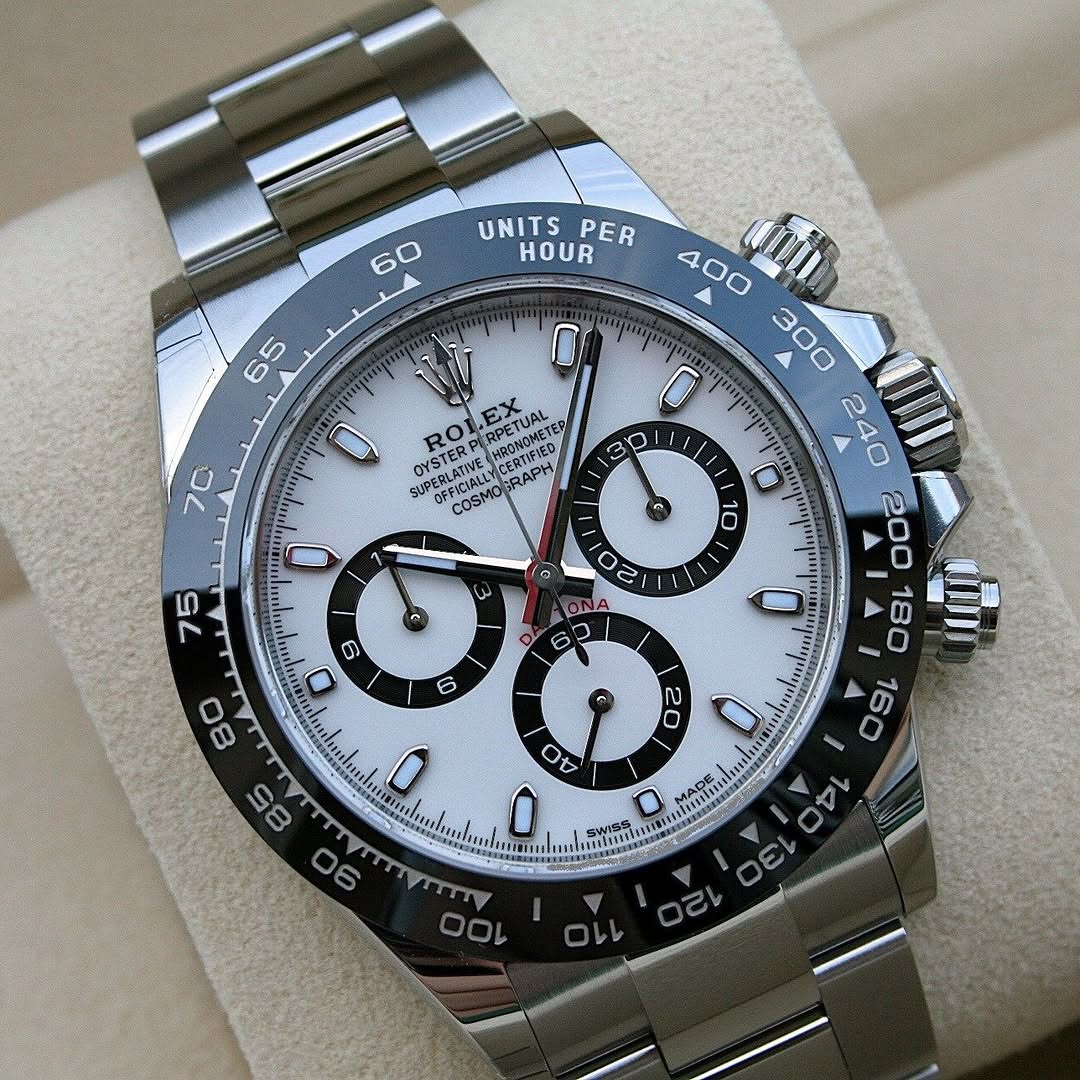 RLX Daytona 40mm Stainless Steel Panda Dial