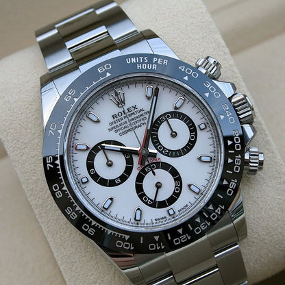 RLX Daytona 40mm Stainless Steel Panda Dial