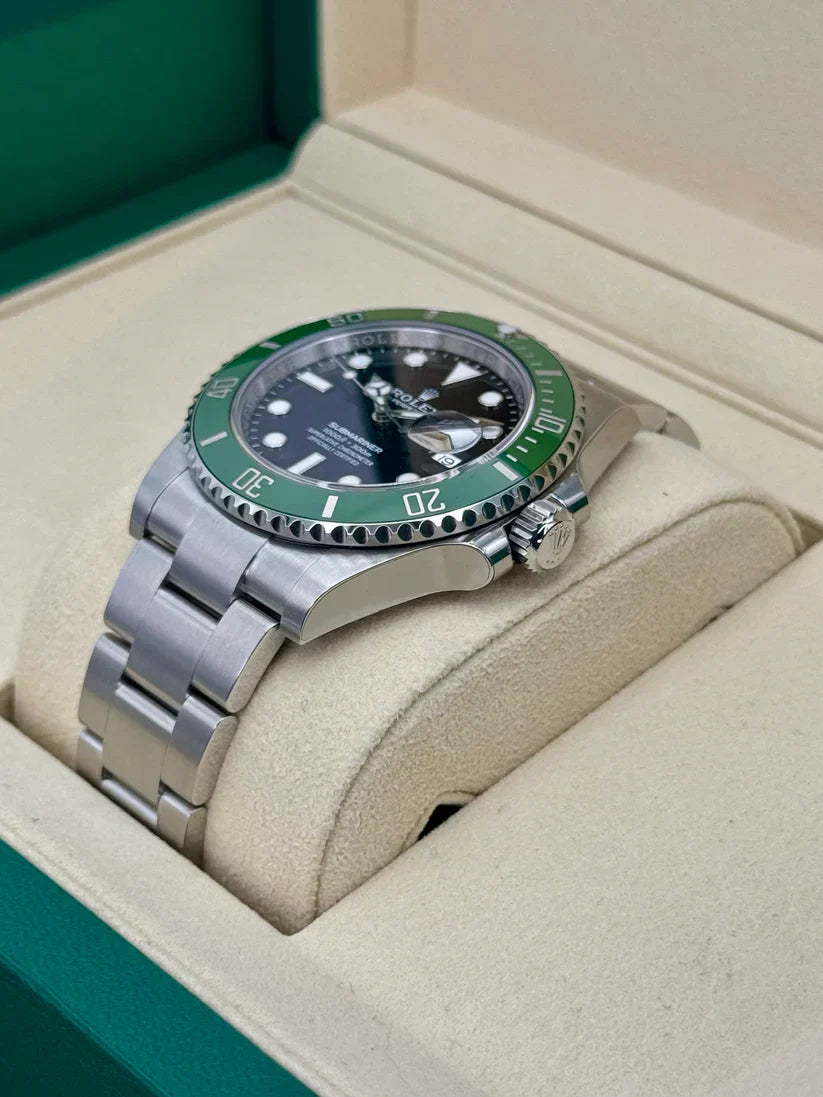 RLX Submariner 41mm Stainless Steel Black Dial Green Bezel "Starbucks/Kermit"
