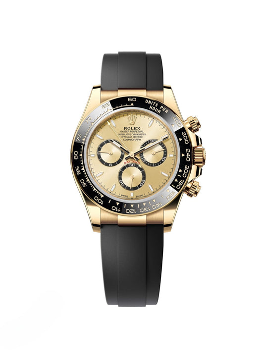 RLX Daytona Yellow Gold/ Ceramic / Black /Oysterfex
