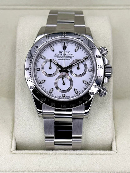 RLX Daytona White Dial Stainless steel Mens Watch