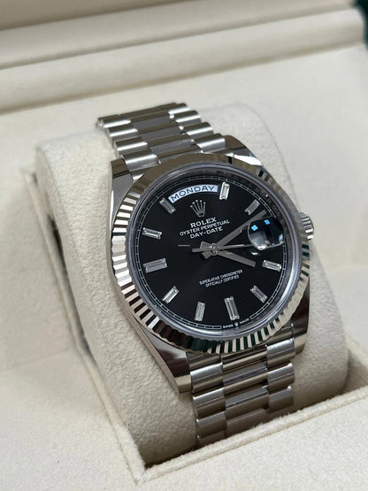 RLX Day-Date 40mm Black Diamonds