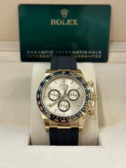 RLX Daytona Yellow Gold/ Ceramic / Black /Oysterfex