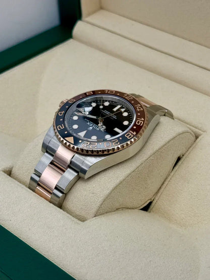 RLX GMT Master II 40 Two Tone Rose Gold Rootbeer