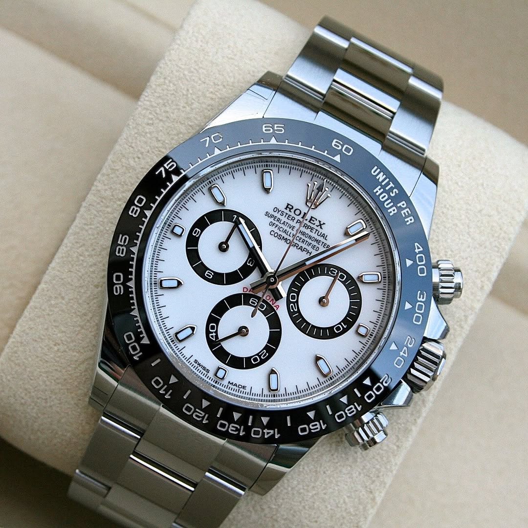 RLX Daytona 40mm Stainless Steel Panda Dial