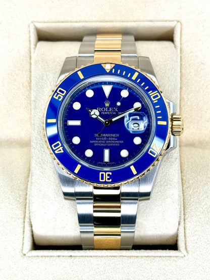 RLX Submariner Two-Tone Yellow Gold & Steel Rolesor - Blue Dial Ceramic Bezel