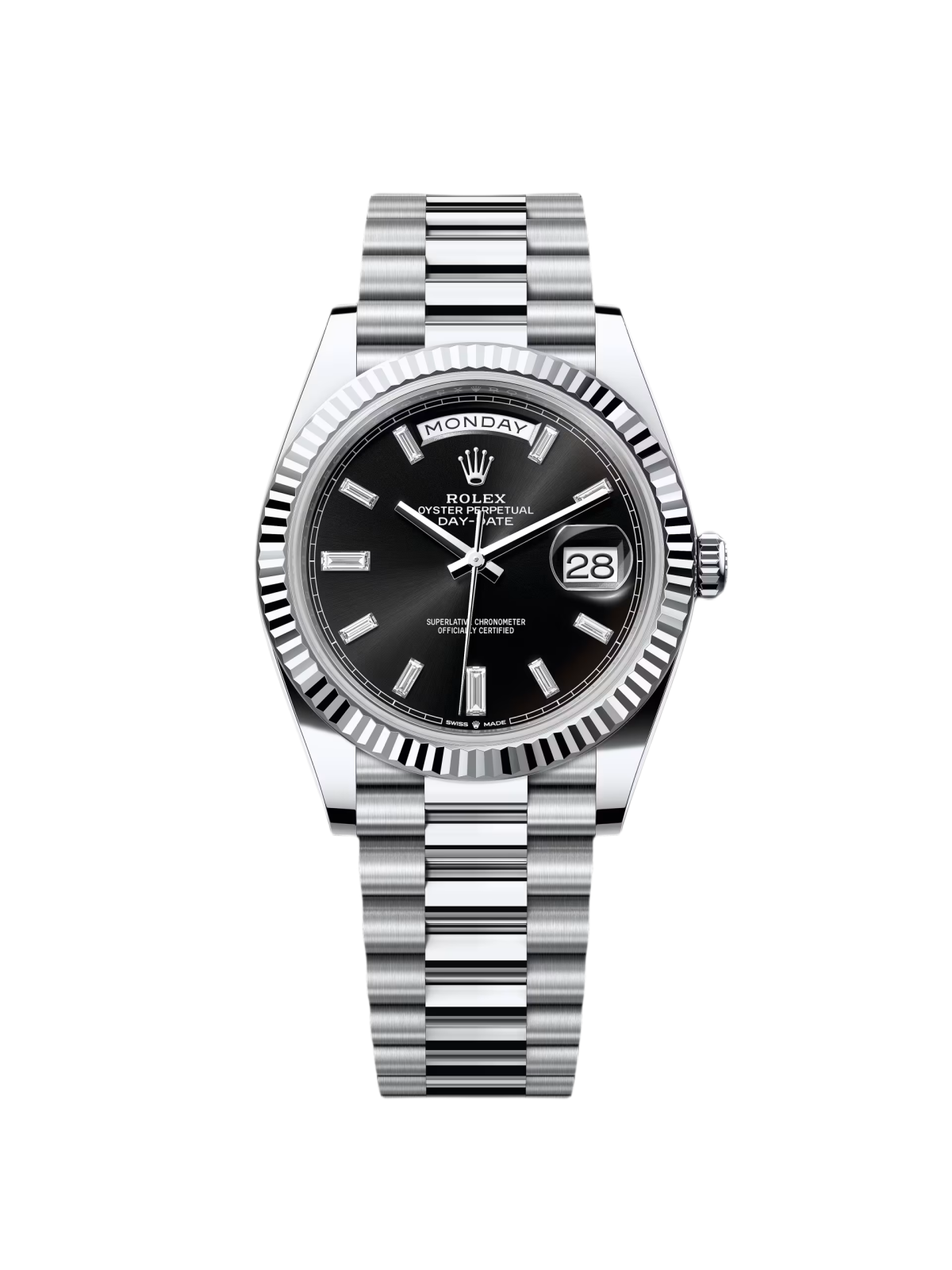 RLX Day-Date 40mm Black Diamonds