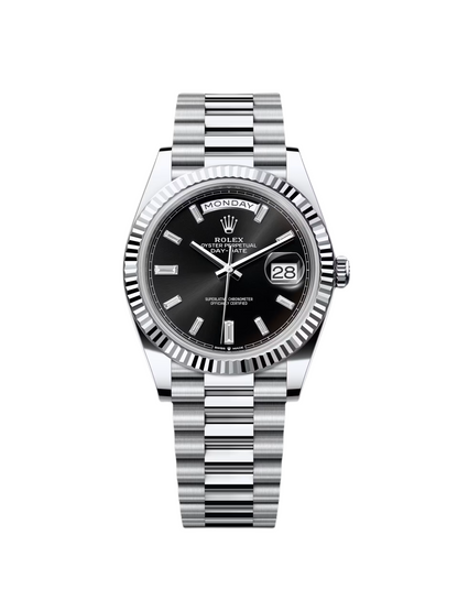 RLX Day-Date 40mm Black Diamonds
