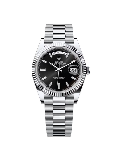 RLX Day-Date 40mm Black Diamonds