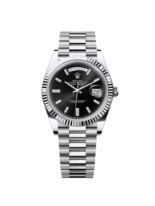 RLX Day-Date 40mm Black Diamonds