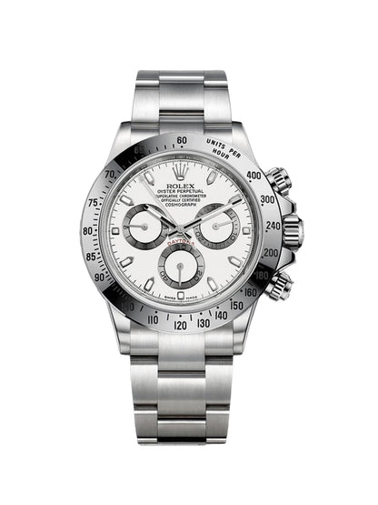 RLX Daytona White Dial Stainless steel Mens Watch