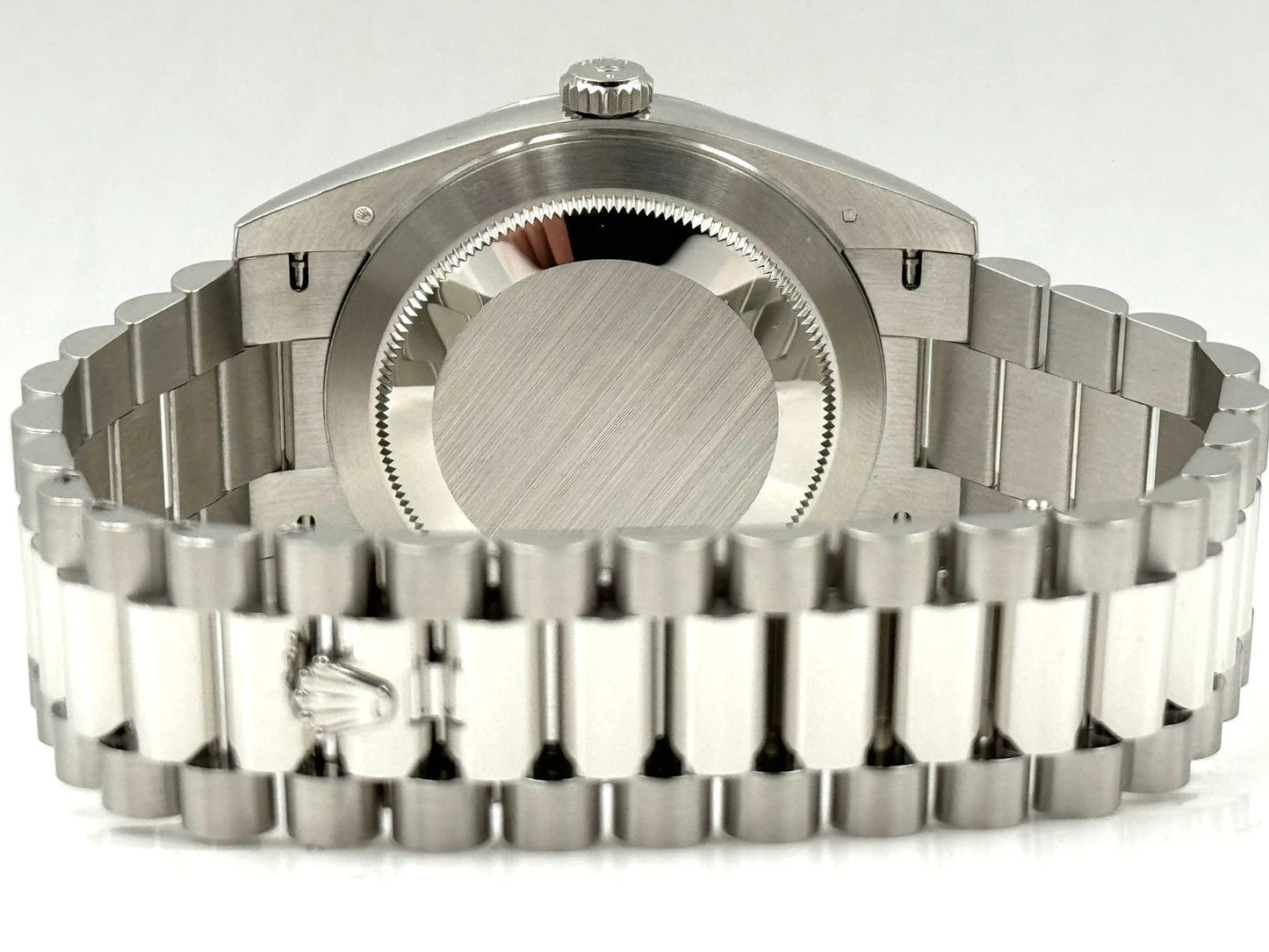 RLX Day-Date "President" 40mm Platinum Green Olive Roman