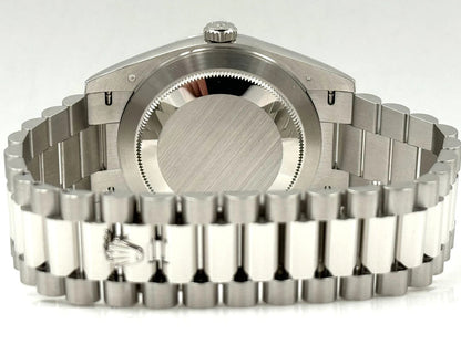 RLX Day-Date "President" 40mm Platinum Green Olive Roman