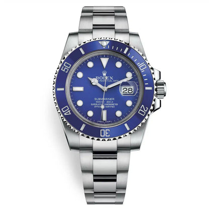 RLX Submariner Date Smurf 18ct 41mm White Gold / Blue