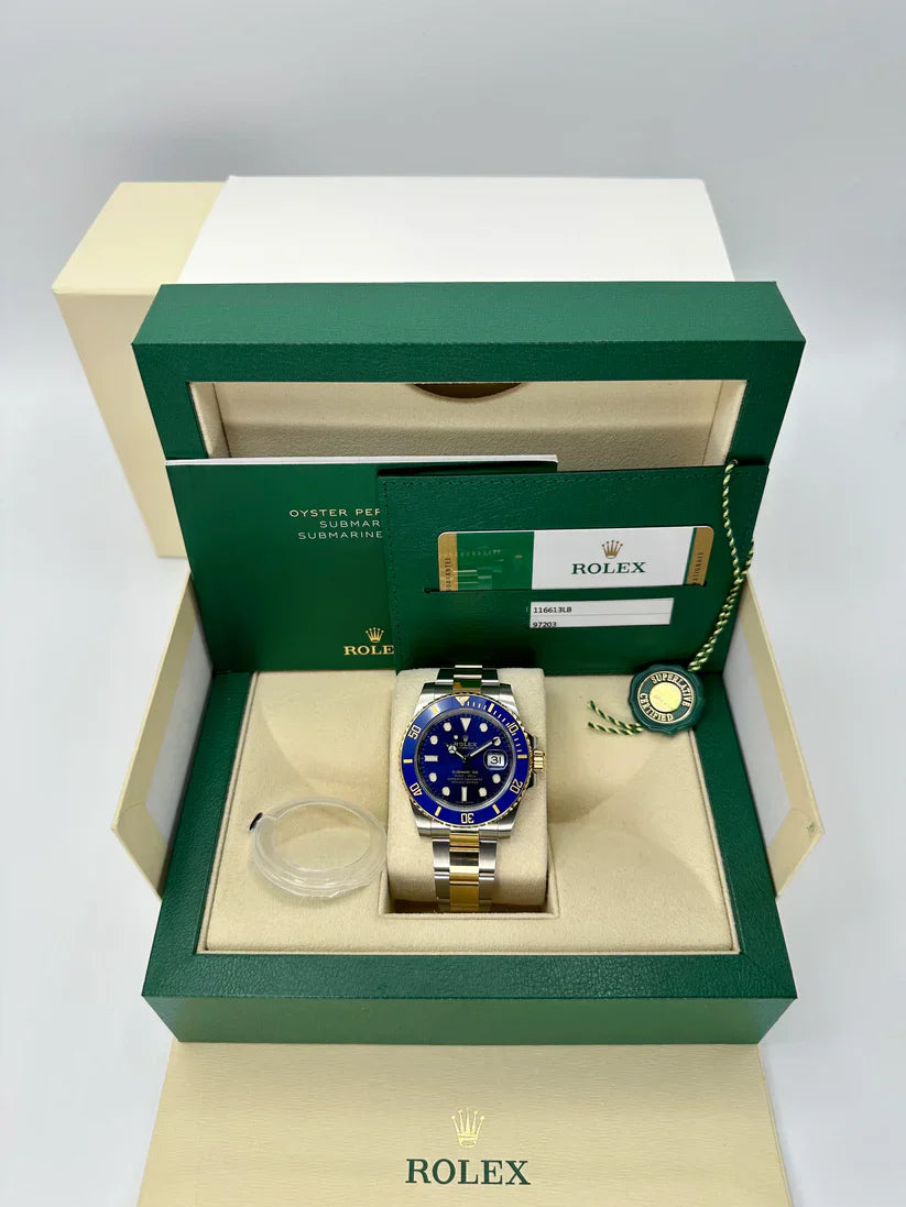 RLX Submariner Two-Tone Yellow Gold & Steel Rolesor - Blue Dial Ceramic Bezel