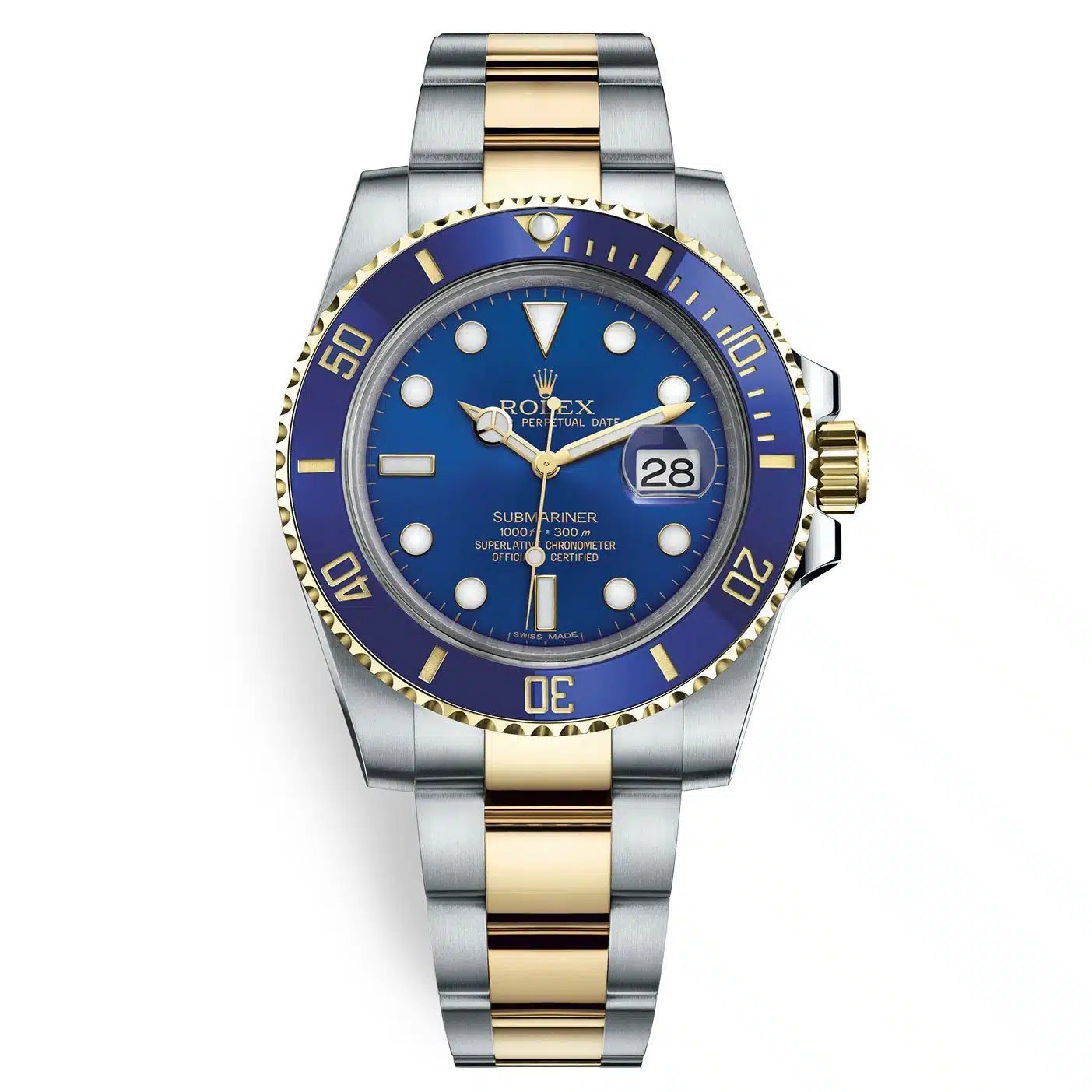 RLX Submariner Two-Tone Yellow Gold & Steel Rolesor - Blue Dial Ceramic Bezel