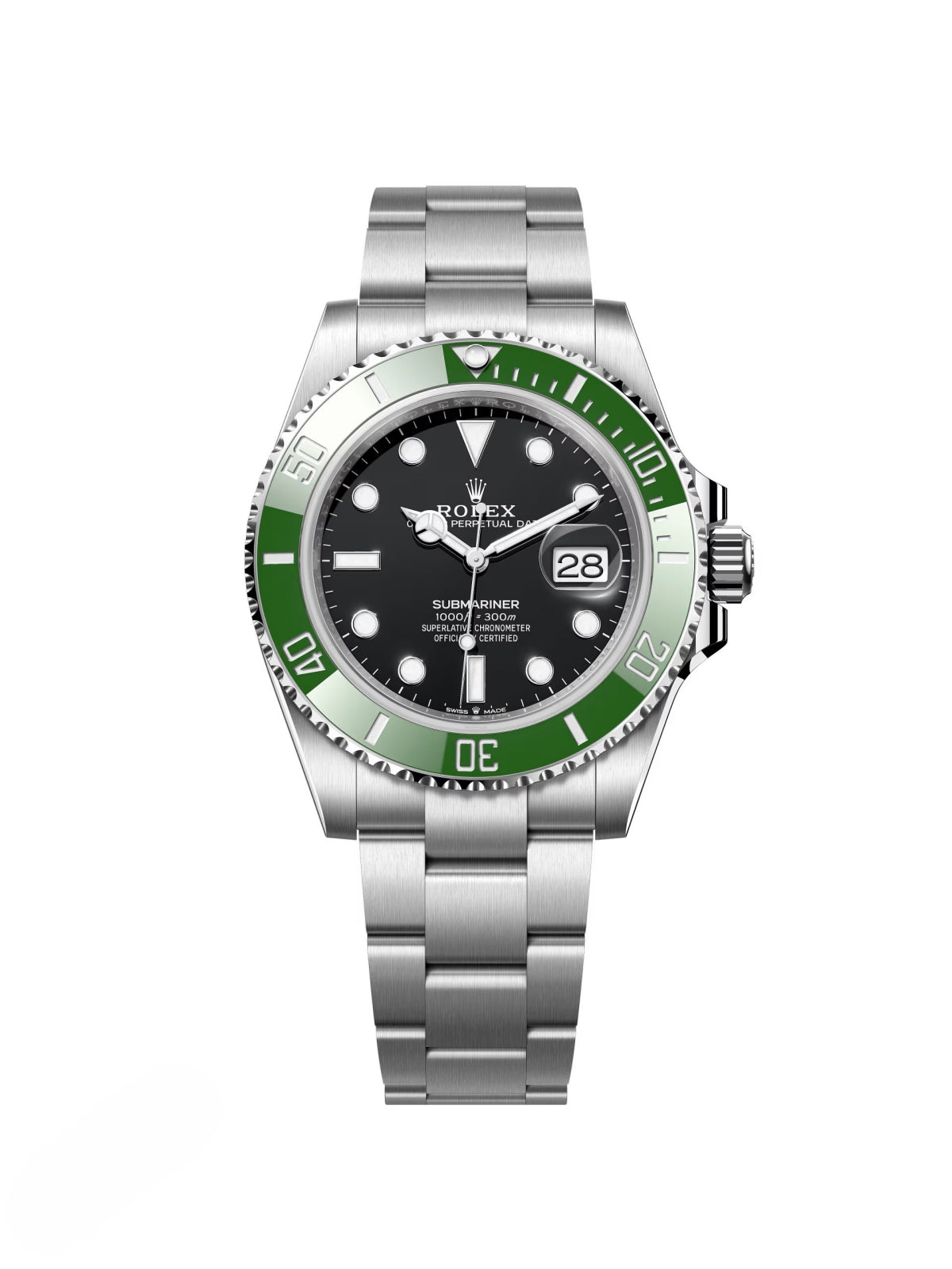 RLX Submariner 41mm Stainless Steel Black Dial Green Bezel "Starbucks/Kermit"