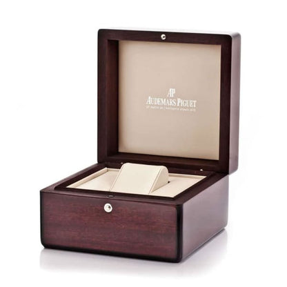 A.P Royal Oak Chronograph Silver Dial 41mm 18k Rose Gold Watch
