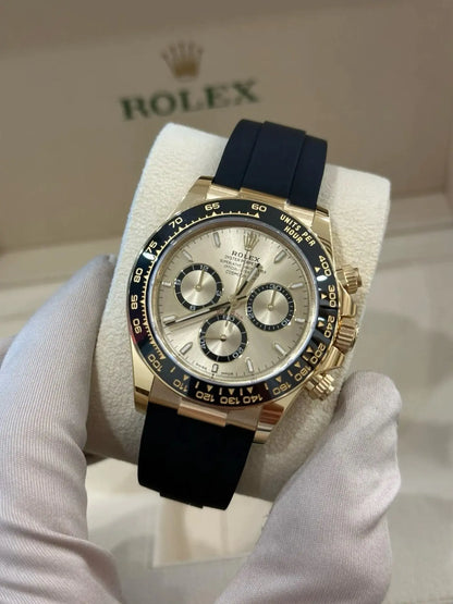 RLX Daytona Yellow Gold/ Ceramic / Black /Oysterfex