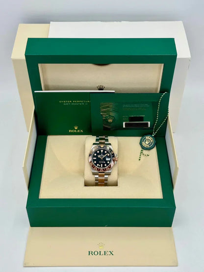 RLX GMT Master II 40 Two Tone Rose Gold Rootbeer