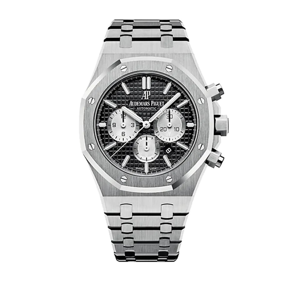 A.P Royal Oak Chronograph Watch-Black Dial 41mm