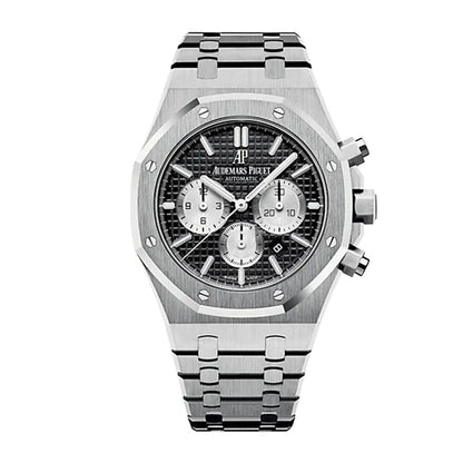 A.P Royal Oak Chronograph Watch-Black Dial 41mm