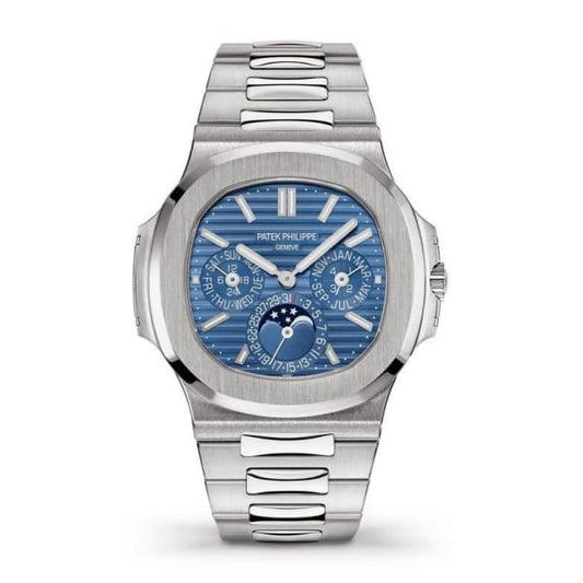 P. Philippe Nautilus White Gold 5740-1G-001 with Blue Sunburst dial
