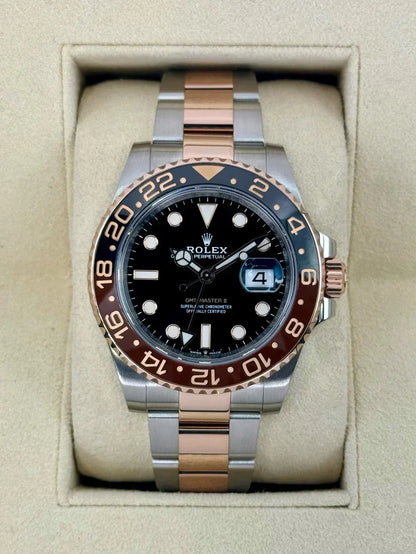 RLX GMT Master II 40 Two Tone Rose Gold Rootbeer