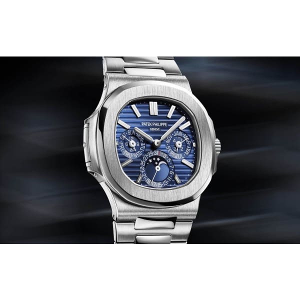 P. Philippe Nautilus White Gold 5740-1G-001 with Blue Sunburst dial